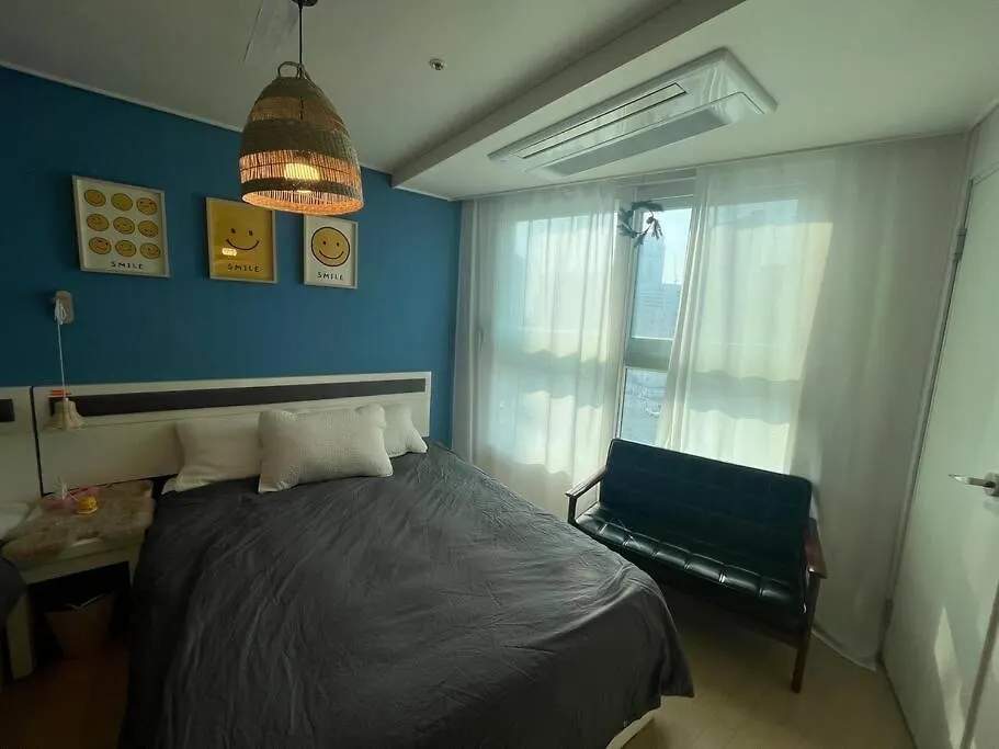 Haeundae Beach Stay #2Min Walk #2Beds Busan Lägenhet