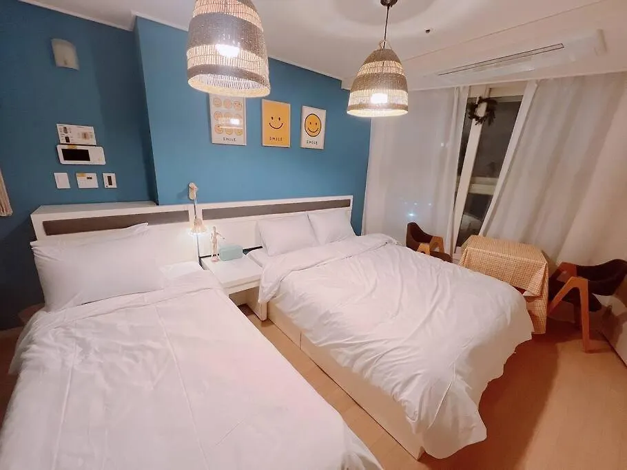 Haeundae Beach Stay #2Min Walk #2Beds Busan Lägenhet